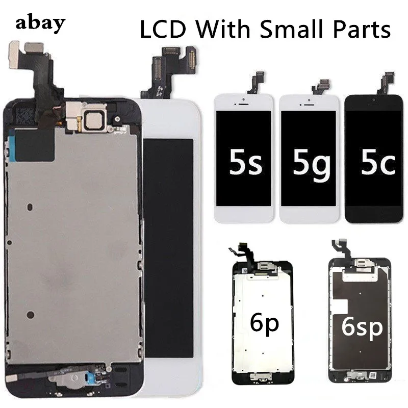 Полный комплект pantalla для iPhone 5 5c телефон ЖК-дисплей сенсорный экран в сборе 6p 6sp +