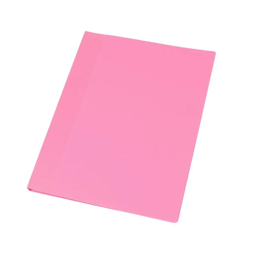 1 шт. прямоугольник Форма мягкие Пластик 20 Карманы Сталь A4 Бумага папки файла - Цвет: Pink