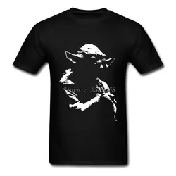 Повседневное Для мужчин футболка cool Мастер Йода футболка Звездные войны хип-хоп короткий рукав Для мужчин Костюмы 2XL, 3XL