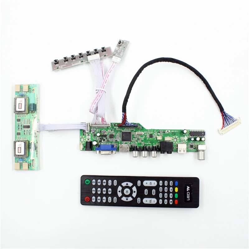 M6V5 ЖК ТВ плата контроллера Поддержка AV VGA Аудио USB HDMI для 19 дюймов 4 CCFL LCD панель