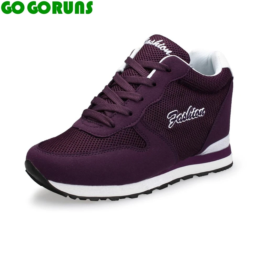 women outdoor sport height increasing running shoes ladies girls