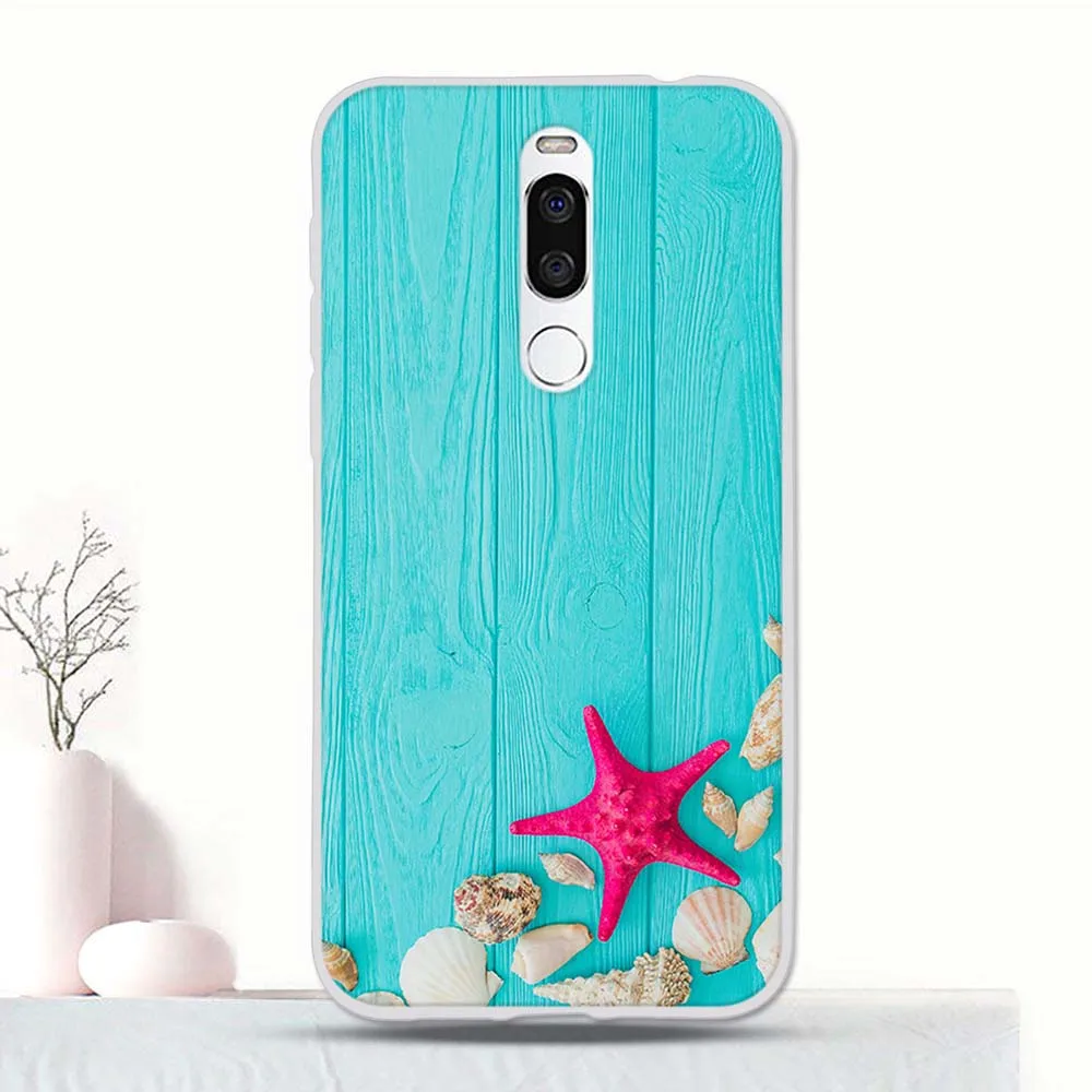 Силиконовый чехол с рисунком для Meizu X8 задняя защитная крышка из ТПУ бампер X
