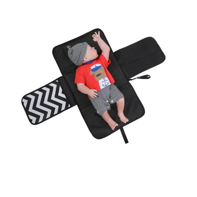 Водонепроницаемая детская Узорчатая Пеленка, переносная Простынка для путешествий, коврик, ручная складывающаяся сумка для подгузников, аксессуары для детских колясок