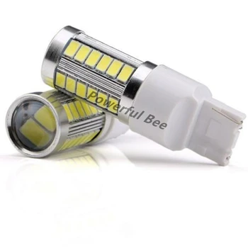 

2 x T20/7440/W21W 33SMD 15W cold white red yellow amber LED car reverse brake stop tail back fog lights bulb