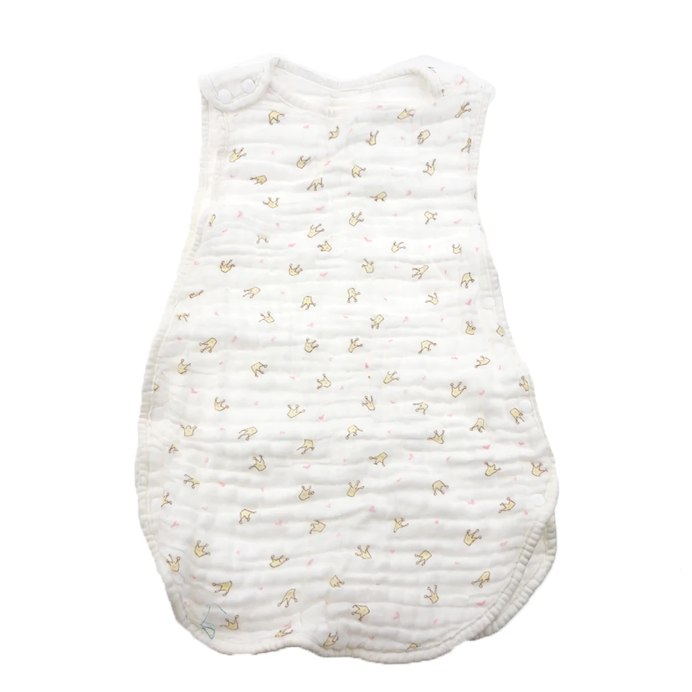 

Baby Blanket & Swaddling Newborn Baby Quilt Newborn Sleeping Bag Pure Cotton Sleep Sack Anti-kick Quilt Washed Gauze Vest shape