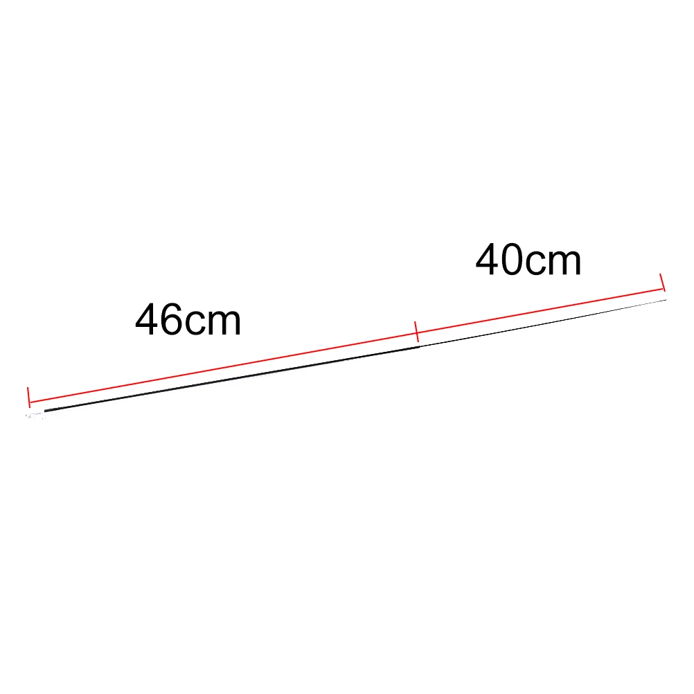 2 интервала удочки запасные наконечники твердые и Полые Углеродные Удочки аксессуары 46 см
