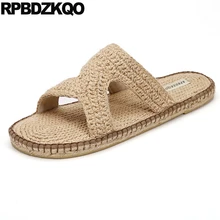 Надевать дизайнер слайды эспадрильи домашние тапочки повседневная мода открытый носок рыбак тканый обувь Мужские сандалии летние наружные веревка