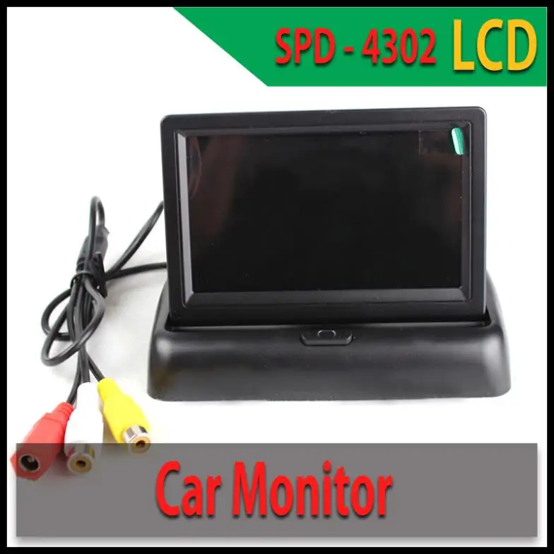 

CCD Auto Rear View Camera Car Styling Parking System American License Plate with 4.3'' Foldable Monitor