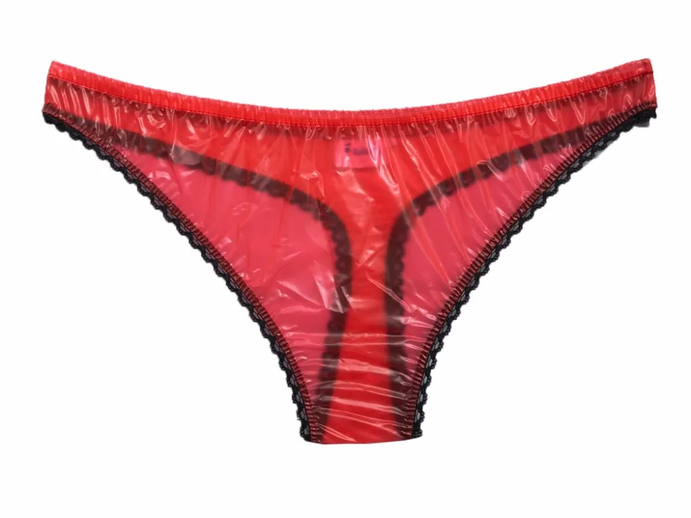 

Haian PVC G-String Lace Panties Ladies Briefs T-08