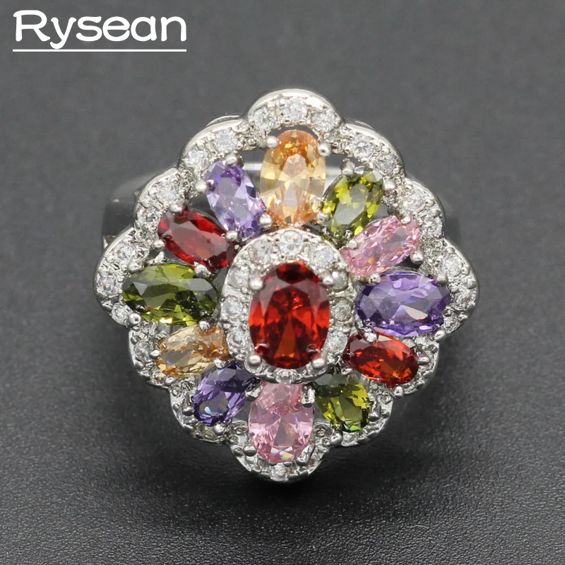 

925 Sterling Silver Ring for Women Bridal Wedding AAA Zirconia Rysean