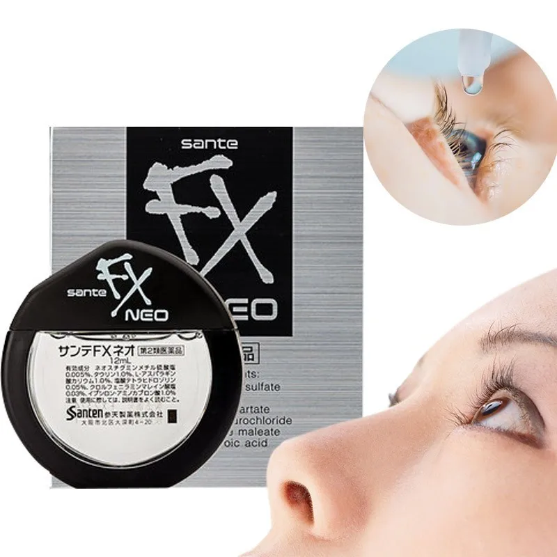 Сантэн Sante FX V плюс холодный глазные капли Сделано в Японии Eyedrops V для снятия признаков усталости с глаз исцелить высушить Eye Care горячая распродажа бесплатная доставка - изображение