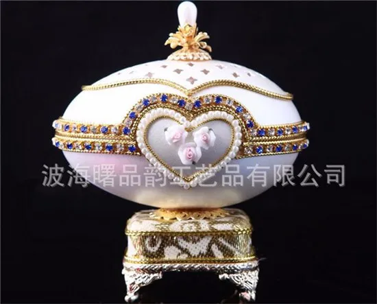 В форме сердца цветок Яйцо музыкальная шкатулка для подарка присутствует принцесса любви девушка Musicbox музыкальная шкатулка яичной скорлупы свадебный дизайн