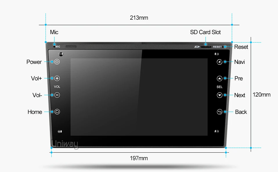 Clearance uniway AOB7071 2G+32G android 8.1  car dvd for Opel Meriva Antara Zafira Veda Agila Corsa Vectra Astra H 2006 2007 2008 200 22