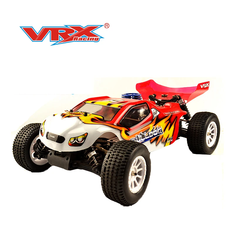 

Free shipping car with remote control 1/10 VRX Racing nitro truggy bulldog N1 single speed with FC.18 engine toys for children