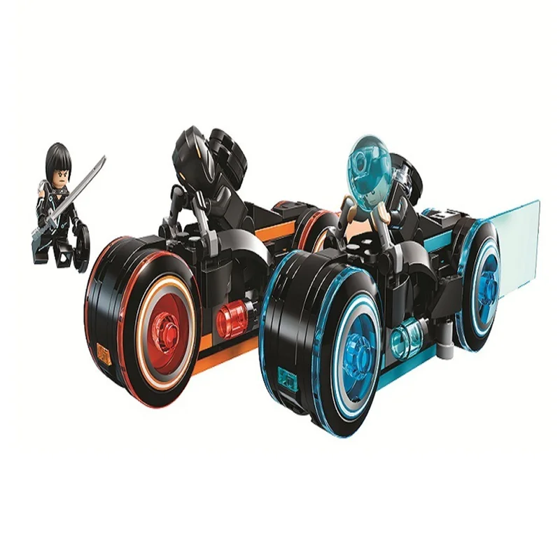 

Ninjagoed Ideas Tron Maste Legacy Light Cycles Motorcycles Building Blocks Sets Bricks Kids Toys Compatible Legoings Ninja Movie