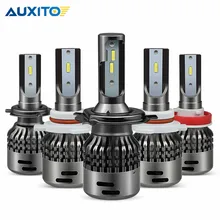 2 шт. H7 светодиодный H4 H11 H8 H9 9005 9006 HB4 автомобиля светодиодный фар Hi-Lo луча 12 V УДАРА авто туман лампочки 6500 K белый лампы 16000LM