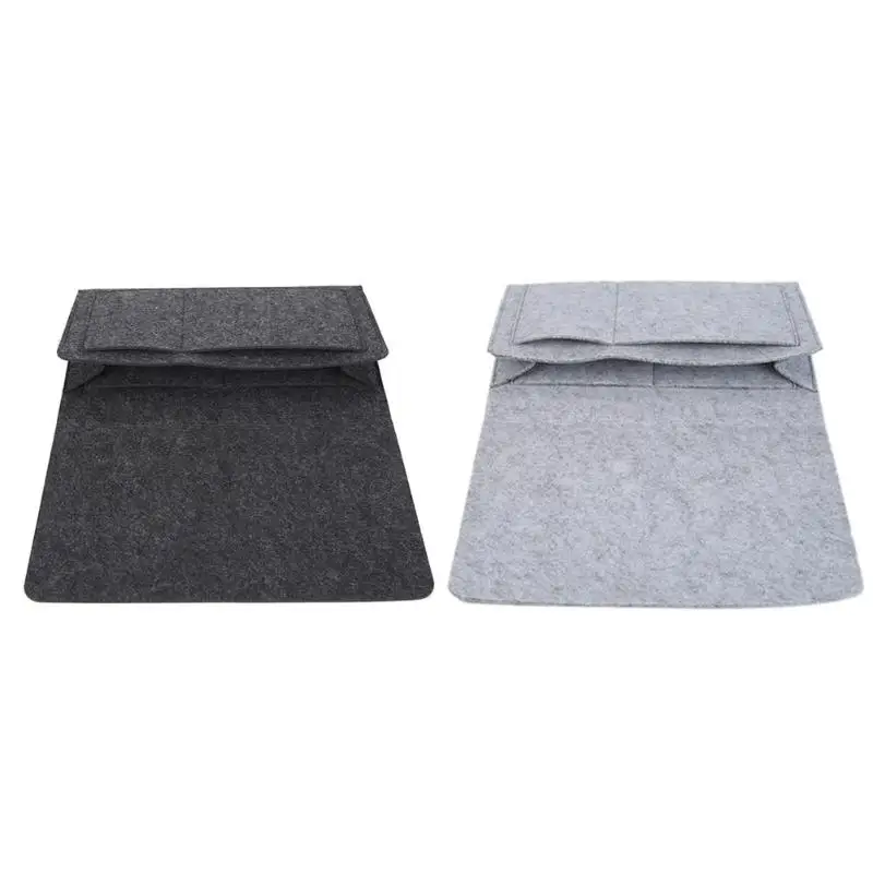

Bedside Caddy Felt Bed Bag Storage Organizer Tablet Magazine Cellphone Holder Have a Good Aperture Design Provide Enough Space