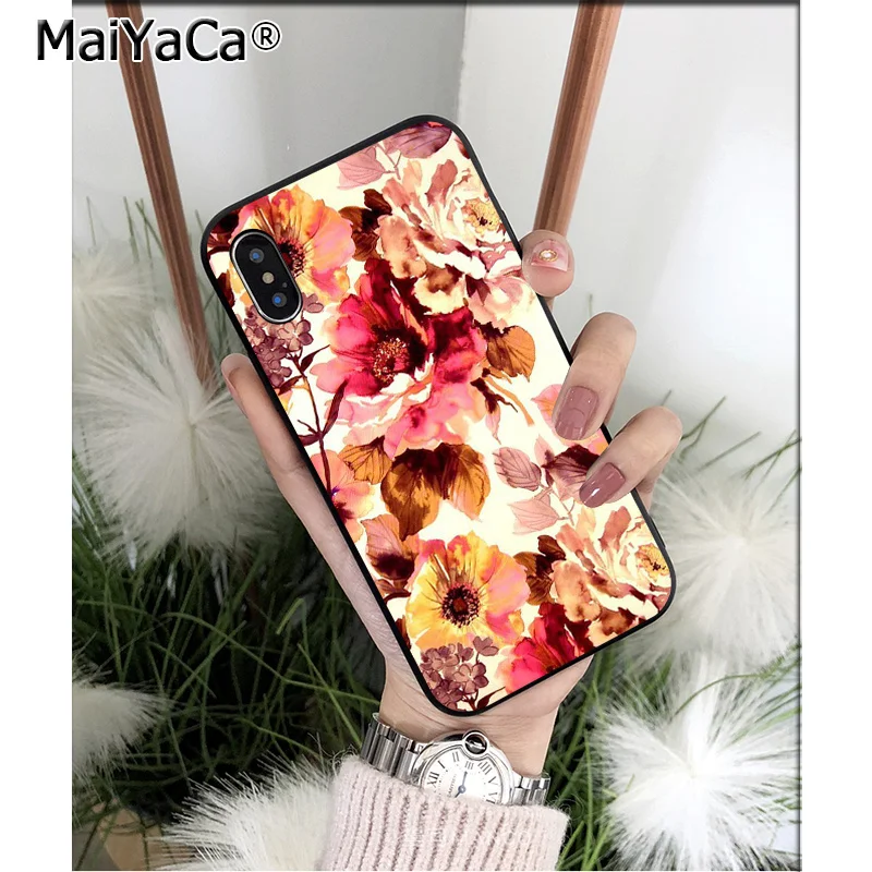 Bright Rose Peony Palm Leaves