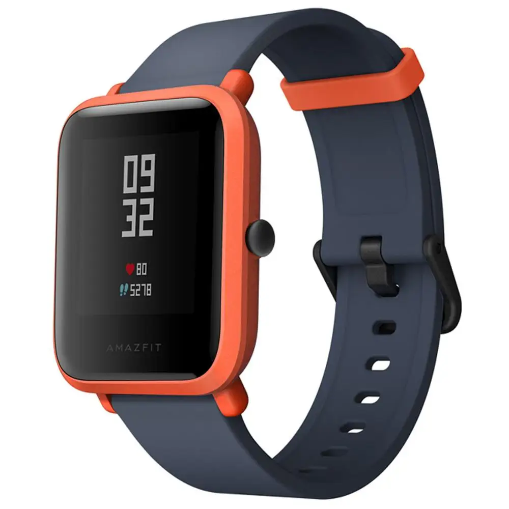 Оригинальная международная версия Xiaomi Amazfit Bip Lite версия ультра-светильник 1,28 ''экран IP68 водонепроницаемый смарт-трекер активности - Цвет: Orange