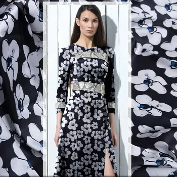 

140cm printed heavy silk satin fabric 19 momme dress clothing silk fabric natural clothing fabric satin wholesale silk cloth