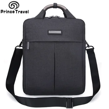 

office bags for men work bag portafolio hombre business Waterproof Grey Black Working man Data Notebook shoulder Messenger Bag