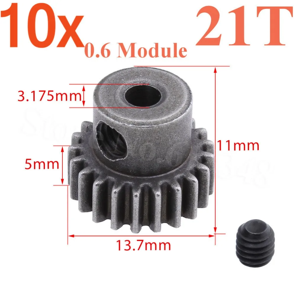 Aliexpress.com : Buy 10Pcs/Lot 0.6 Pitch Metal Motor Gear