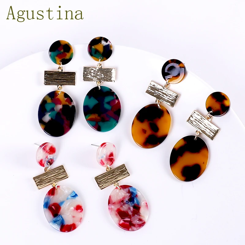 

Small Earrings Fashion Jewelry Women Dangle Drop Acetate Girls Earring Minimalist Bohemian Acrylic Resin Star Cute Wholesale CC