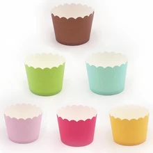 24 шт утолщенные бумажные чашки для маффинов кексов, форма для выпекания кекса лоток для декорирования инструментов для торта