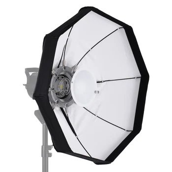

8-Pole 60cm White Foldable Beauty Umbrella Dish Softbox with Bowens Mount for Studio Strobe Flash Light
