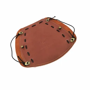

traditional Cowhide Genuin Leather Archery Arm Guard Restraint Protector Pull Bow protect Arm For Hunting Archery Accessory