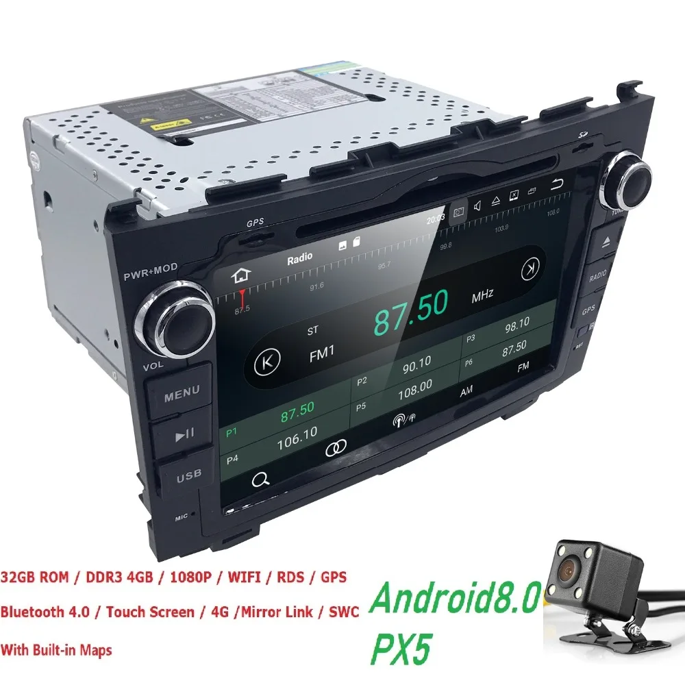 Best 4G+32G Android8.0 Car dvd Video player For Honda CRV 2006-2011 8OctaCore 8inch 2Din Car DVD Radio GPS Navigation TPMS OBDII DVBT 2