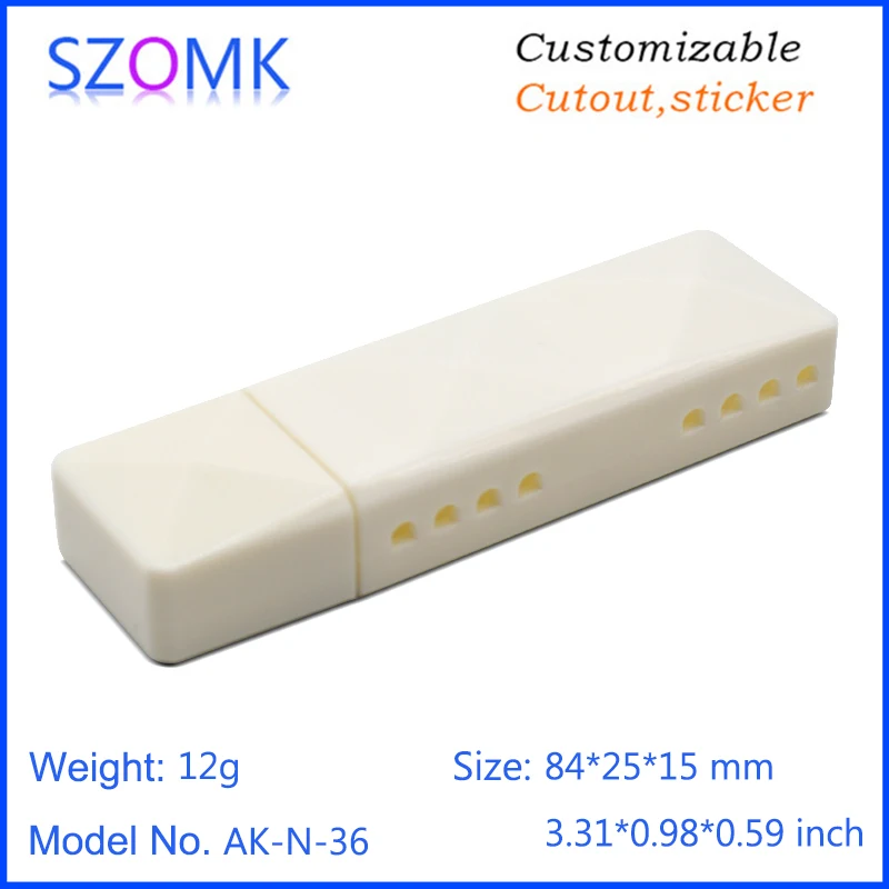 szomk plastic box for electronic project diy small usb enclosure project box plastic housing usb stick flash drive instrument case  (20)