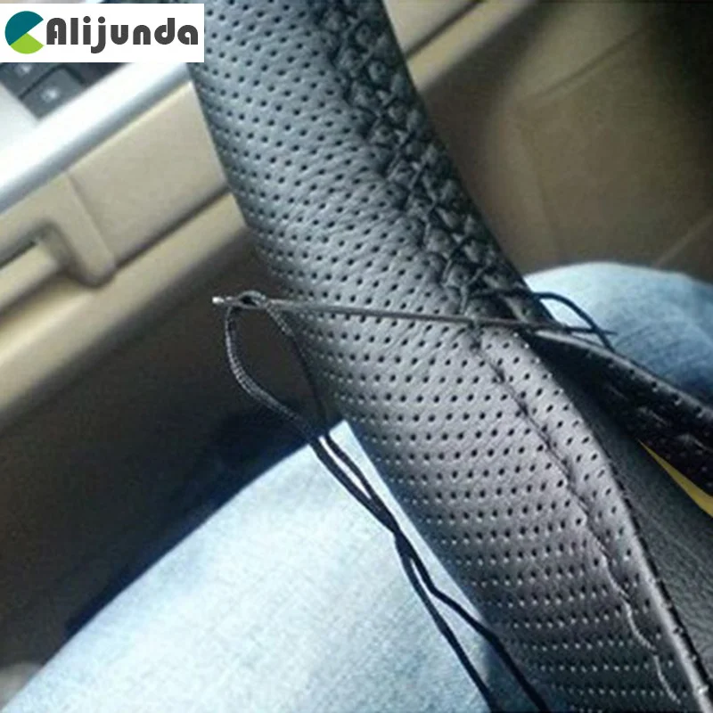 

Car-Styling Hand Stitched DIY Car Steering Wheels Cover for Mitsubishi ASX/Outlander/Lancer Evolution/Pajero/Eclipse/Grandis