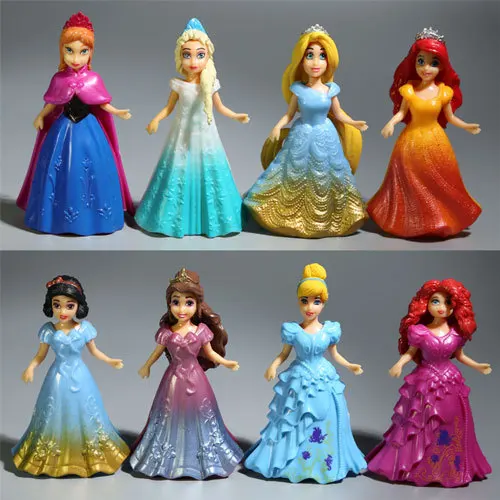Disney Toys For Kid 8pcs/Lot Fashion Cartoon Movies Frozen Anna Elsa Princess Action Figure Dolls For Kids Toy Girls Gifts Disney Toys For Kid 8pcs/Lot Fashion Cartoon Movies Frozen Anna Elsa Princess Action Figure Dolls For Kids Toy Girls Gifts