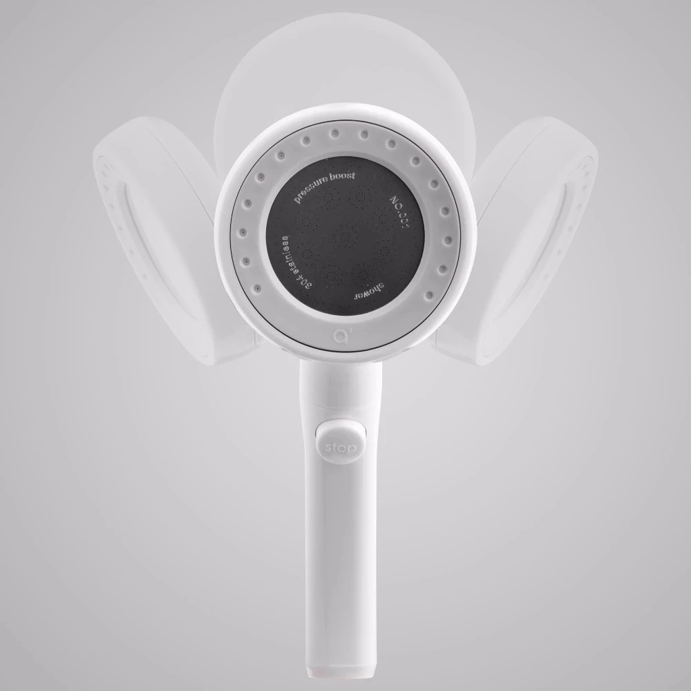 

ABS 360 Degrees Rotating Shower High Pressure Water saving Shower Head with Stop Button