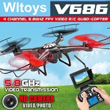 Hot Sale FPV RC Drones With Camera HD Professional Dron Quadcopters Remote Control Flying Camera Toy Helicopter Wltoys V686