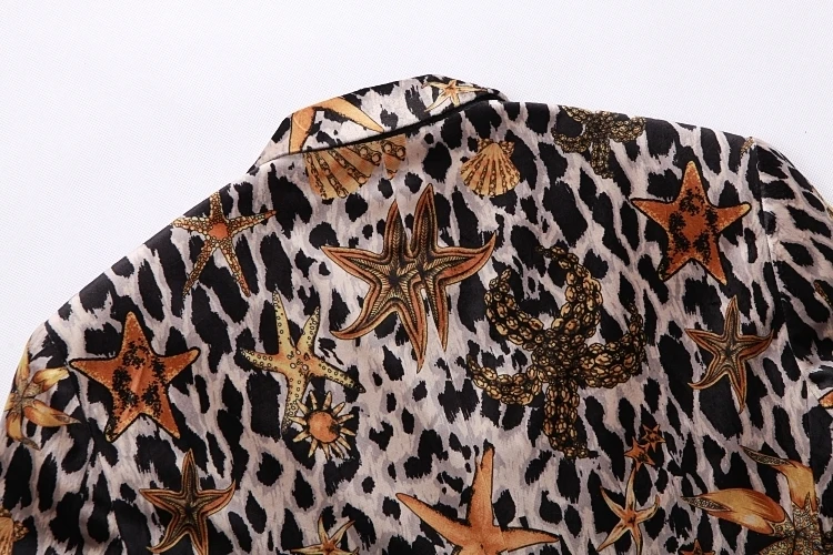 Новая мода морской житель леопардовым принтом Блейзер Masculino Повседневное платье костюм пальто плюс размеры Slim Fit мужской пиджак, жакет