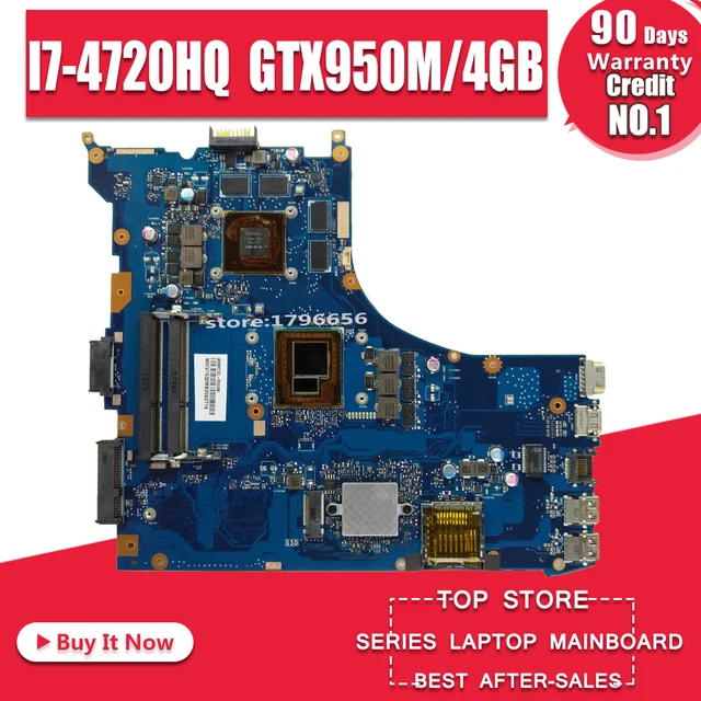 $US $201.31  GL552JX motherboard REV:2.0 for ASUS GL552JX ZX50J GL552J GL552 Laptop mianbord GTX950M/4GB Video c