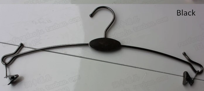 Sorplus хромированная металлическая вешалка для белья для бюстгальтера, нижнего белья(50 шт./лот - Цвет: black