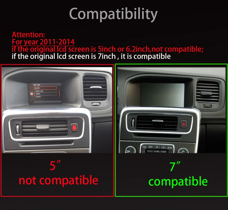 Top 8.8inch RAM2G Android 7.0 PX6 Car Radio Stereo For Volvo S60 V60 xc60 2011-2015 GPS Support trip informaiton full touch 4