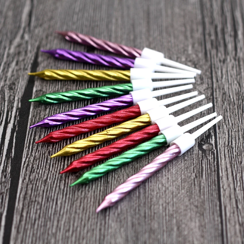 Online 100 box Traum bunte farbe Kerze Kuchen Party Geburtstag Festival Liefert Schönen Geburtstag Kerzen für Küche Backen Geschenke