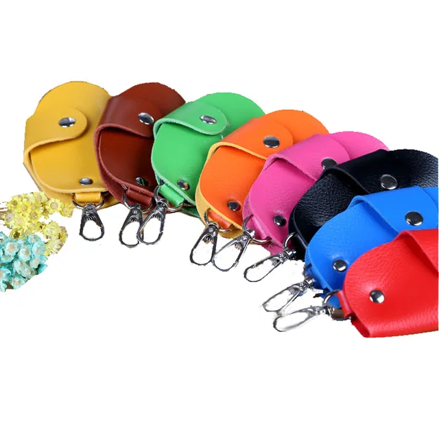 Key Holder Men Wallet PU Leather Unisex Key Wallet Organizer Bag Keys Housekeeper High Quality Business Wallet Key Pouch Bag