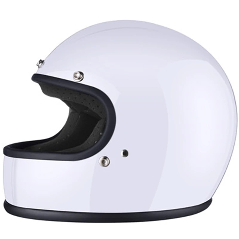 AMZ 918 полный шлем rcycle для мотоциклистов старый стиль мужские и женские Джет круси мото rbike шлемы винтажные Ретро мото шлемы - Цвет: white