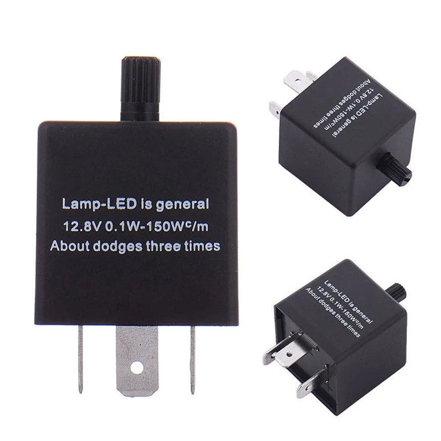 CF14 3 Pin отрегулировать 12V Светодиодный проблесковый маячок реле автомобиль указатель поворота мигалка светильник черного цвета высокое качество и прочный практичный l0417