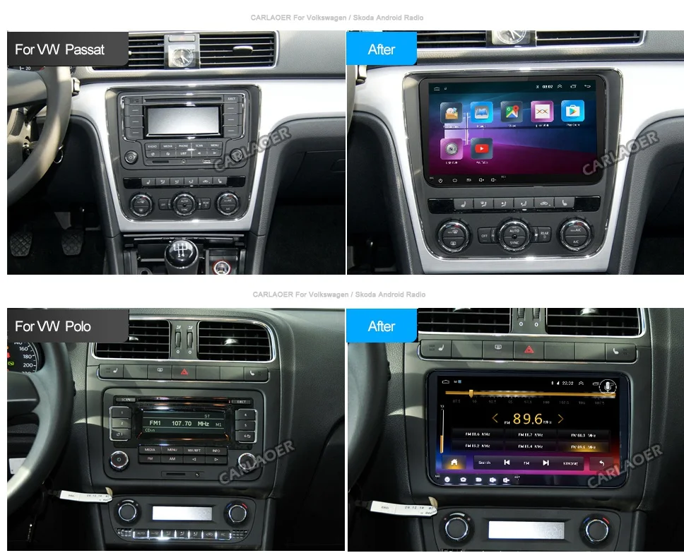 " Android 8,1 автомобиль радио gps навигации для Volkswagen Skoda Octavia Golf 5 6 touran passat B6 Polo Tiguan Yeti Rapid мультимедиа