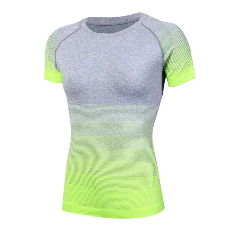 

2017 Summer Women Gym Compression Shirts Sport T-shirts Dry Quick Running Short Sleeve T-shirts Fitness Clothes Tees & Tops