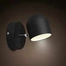 Simple Iron Modern Wall Sconce Creative LED Wall Light Fixtures For Home Lighting Touch Switch Bedside Wall Lamp Integrated simple style wood wall sconce modern led wall lamp creative bedroom bedside wall light fixtures home lighting lampara pared
