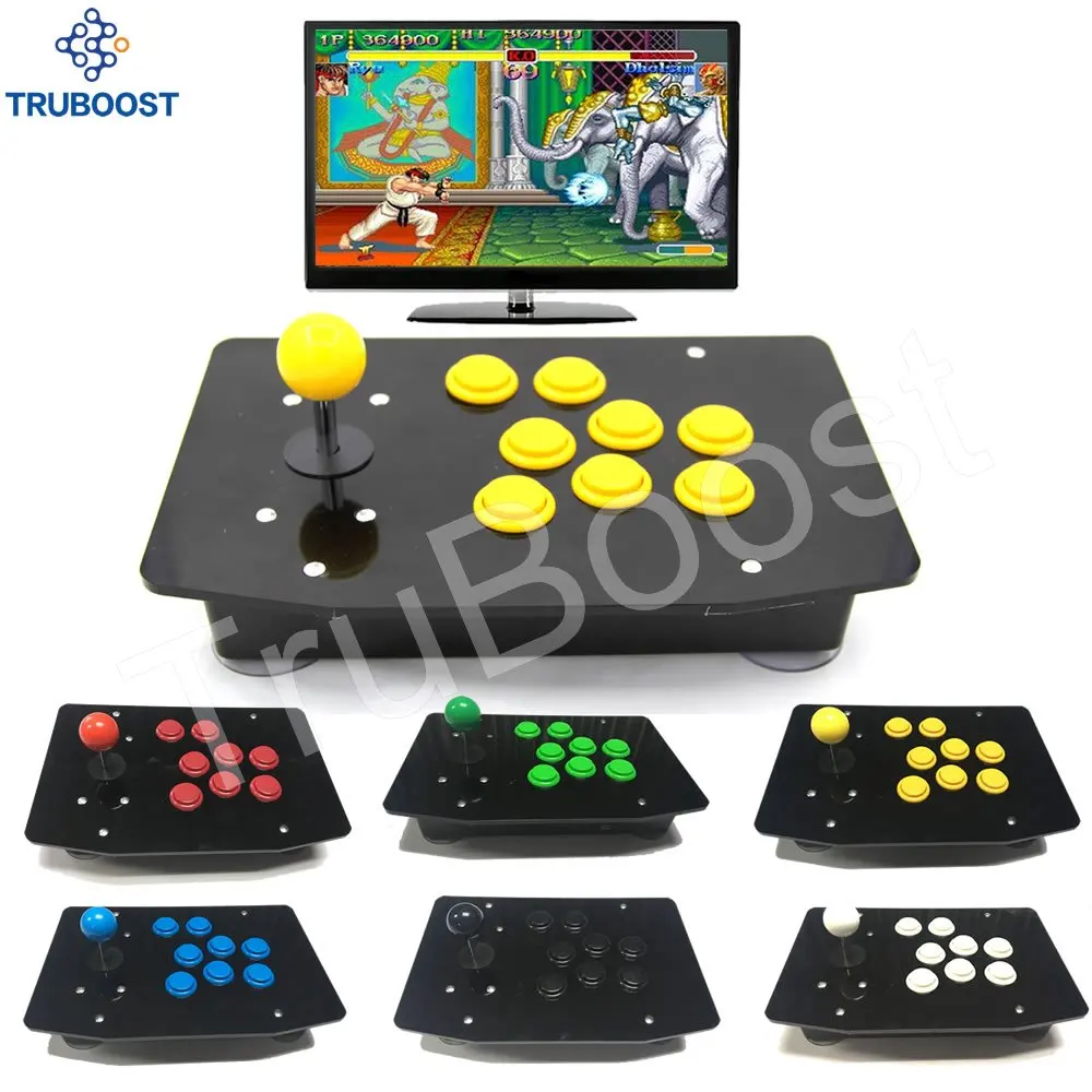 

Fully Customized Acrylic PC Computer Arcade Games USB Joystick Gamepad Wired Controller Plug Play