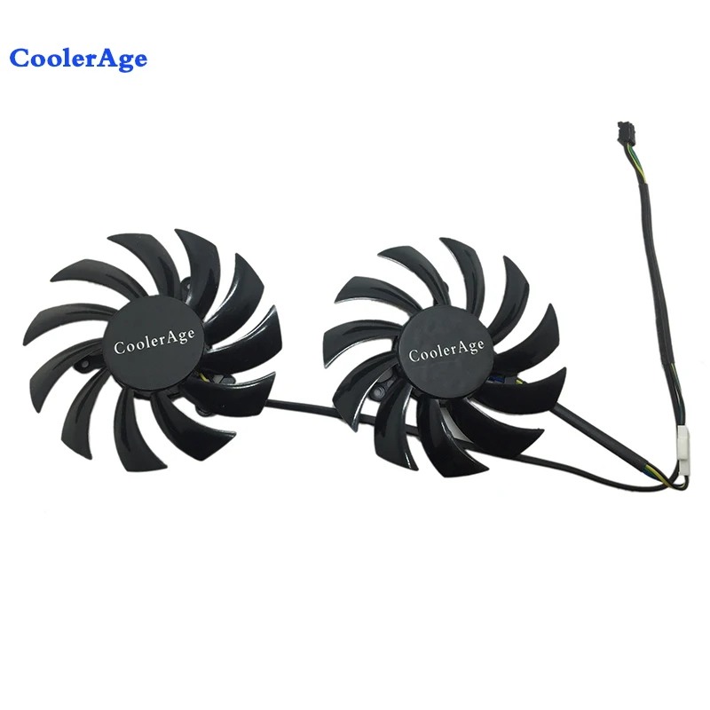 Кулер CoolerAge 75 мм FirstD FD7010H12S DC 12 В 0 35a VGA замена кулера для ASUS Fan|vga cooler|firstd fd7010h12s12v dc cooler