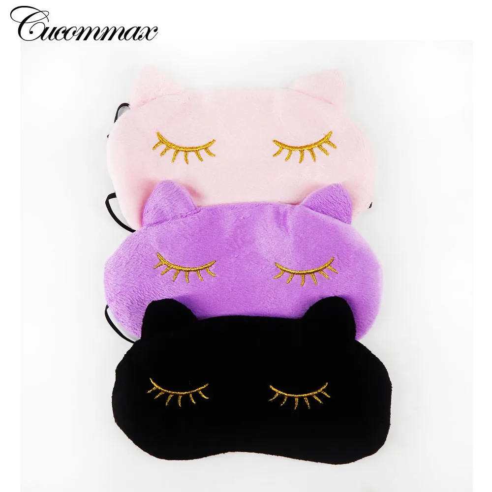 Cute Cat Sleeping Eye Mask Nap Cartoon Eye Shade Sleep Mask